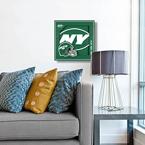 YouTheFan NFL New York Jets 3D Logo Series Wall Art