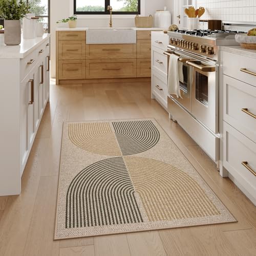 Lahome Rainbow Muddy Mats for Indoor, 32"x48" Indoor Outdoor Front Door Mat