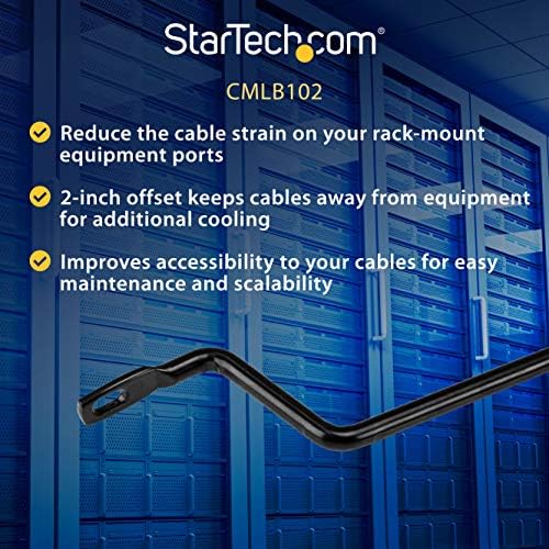 StarTech 10-Pack Lacing Bar with 2in Offset for 19in Rack (CMLB102)