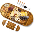 Extra Large Charcuterie Board, 30''x13'' Acacia Cheese Board Set