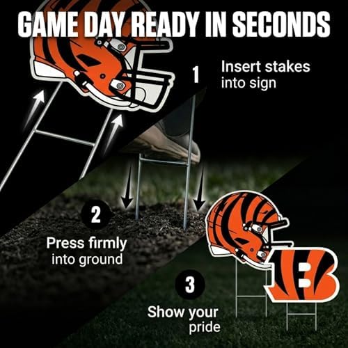 NFL Logo & Helmet 2 Pack Yard Sign Set