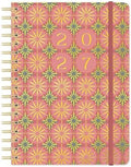 Orange Circle Studio 2027 Planner, Age of Romance Tri-Tab Weekly & Monthly Planner, 9.6" x 7", Spiral Bound Organizer with Note Pages, Pocket Dividers & Elastic Closure Design for Home Office Planning