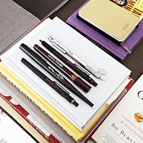 rOtring 600 Ballpoint Pen, Medium Point, Black Ink, Red Barrel, Refillable
