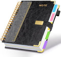 5 Subject Spiral Notebook with Pockets Dividers, 8.5''x11'' 300 Pages