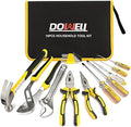 DOWELL Tool Set Household Tool Kit with Storage Tool Bag Pouch, 19 PCS