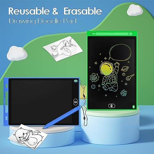 24 Pack LCD Writing Tablet Drawing Board 8.5 inch Colorful Drawing Tablet for Kids, LCD Erasable Doodle Pad Educational Toy Gift for Boys Girls (Blue,Black,Green,Pink)