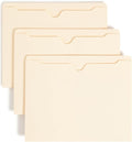 Smead File Jacket, Reinforced Straight-Cut Tab, Flat-No Expansion, Letter Size, Manila, 100 per Box (75500)