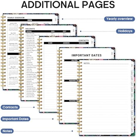 Planner 2026-2027, Monthly & Weekly Jul 2026-Jun 2027 Calendar Planner