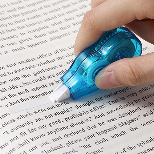 Chivao 100 Pack Mini Correction Tape Bulk Ink Corrector Eraser Tape Set Cute Aesthetic Colorful Instant Correction Applicator for Office School Student Stationery Supplies, 0.2 x 158 Inch(Rainbow)