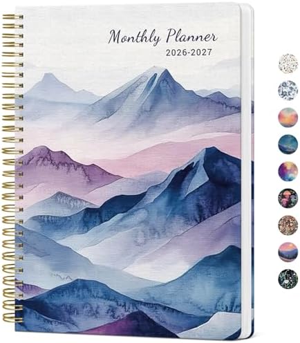 Monthly Planner 2026-2027, 18-Month Aesthetic Calendar, Jul 2026-Dec 2027