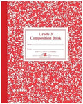 Roaring Spring Paper Products Composition Book, Grade 3 Ruled, 50 Sheets, 9-3/4 x 7-3/4 Inches, Red (ROA77922)