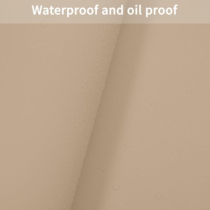 Zinkooat Leather Table Cover,1.8mm Thick,36x54 Inch Table Protector,Table Protector for Dining Room Table,Table Protectors for Rectangle Tables.(Light Brown+Gray,36x54)