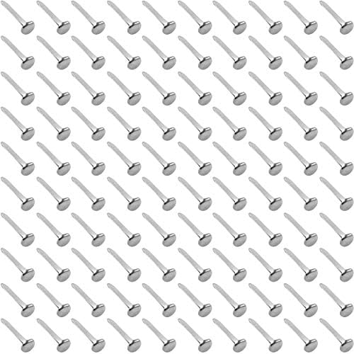Clipco Paper Fasteners Large 1-Inch Silver Nickel Plated (100-Pack)