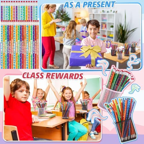 Gersoniel 60 Pcs Scented Pencils Bulk for Kids, Inspirational