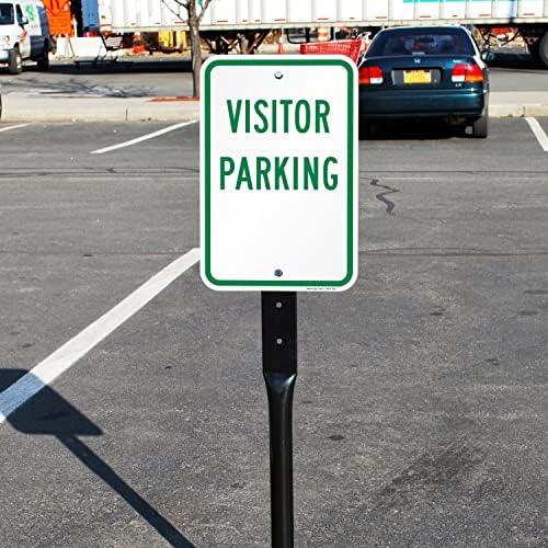 SmartSign "Visitor Parking" Sign | 12" x 18" Aluminum