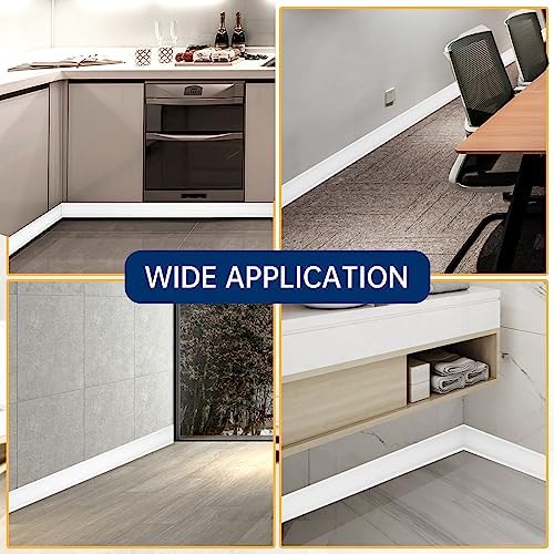 Vinyl Baseboard Molding Trim 4 Inch Peel and Stick Cove Base