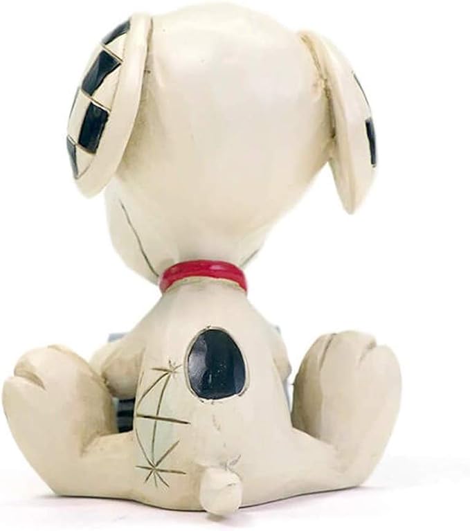 Enesco Jim Shore Peanuts Snoopy Typing Miniature Figurine, 3 Inch, Multicolor