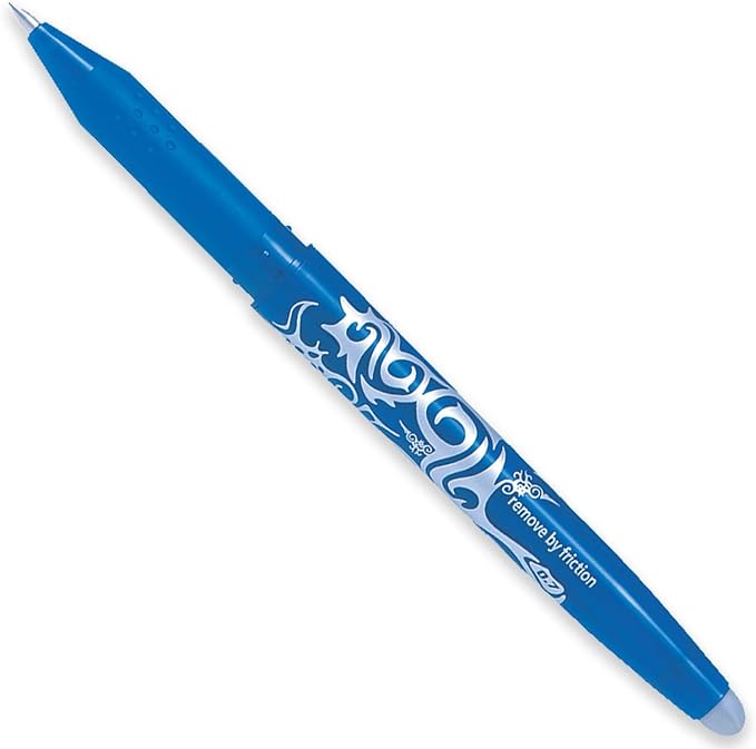 Pilot Frixion Heat/Friction Erasable Rollerball Pen FR7 - Medium Line 0.7mm Tip Nib - Bright Pillow Pack of 5 - Red, Orange, Pink, Light Blue & Lime Green