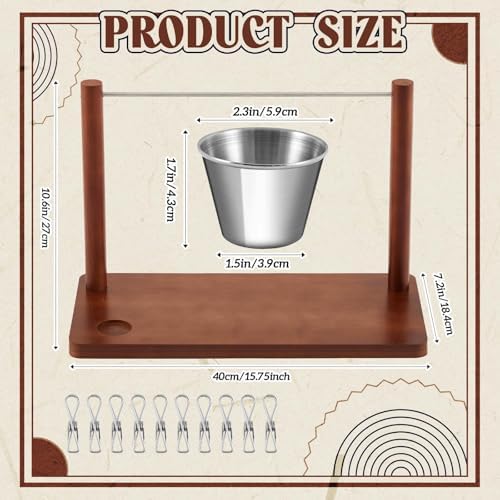 Acacia Wood 15.8 x 7.2 x 10.6 Inches Bacon Display Rack Wooden Bacon Tray