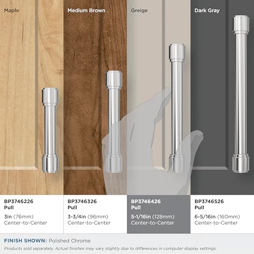 Amerock 5-1/16" Faircrest Polished Chrome Drawer Pull