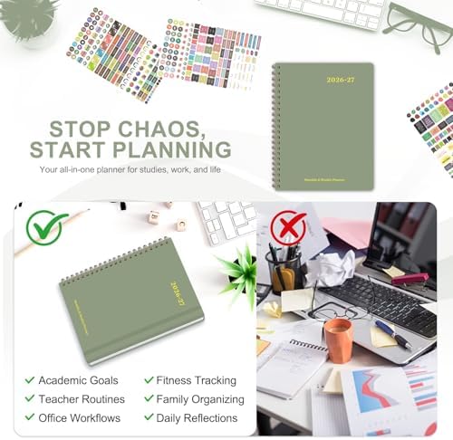 Planner 2026-2027, Weekly and Monthly Academic Planner