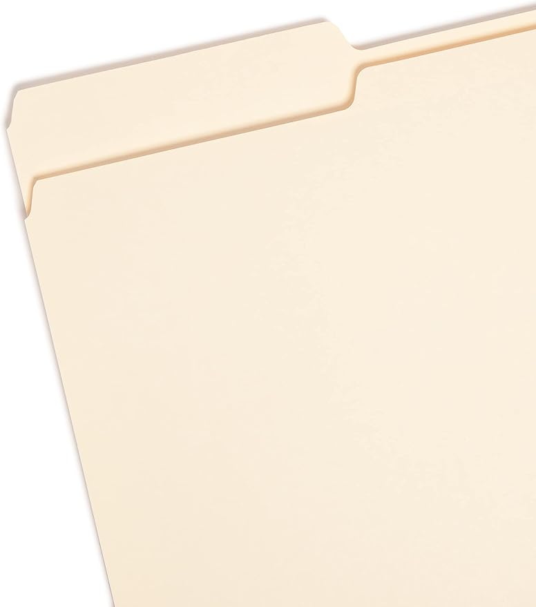 Smead File Folder, 1/3-Cut Tab, Left Position, Legal Size, Manila, 100 per Box (15331)