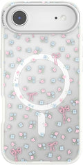 PopSockets iPhone 17 Air Phone Case with MagSafe, Wireless Charging Compatible, Bow - Bows & Blooms