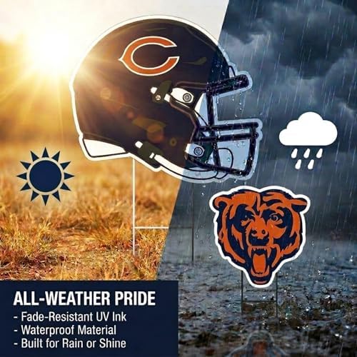 NFL Logo & Helmet 2 Pack Yard Sign Set