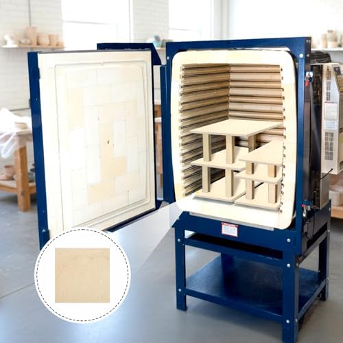 Weysat Square Kiln Shelf for Glass Fusing and Ceramics, Use in Any Kiln(13.5 x 13.5 x 0.4 Inch,1250℃)