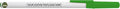 DISCOUNT PROMOS Custom Value Stick Pens Set of 100, Personalized Bulk Pack - Blue Ink, Great for Office, School, Business, Tradeshows, Events - Green Cap
