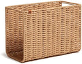 U Brands Woven Hanging File Basket, 1 Count, Desk Organizer, Natural Color