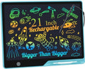 LCD Writing Tablet for Kids, Rechargeable 21 Inch Doodle Board,Easter Basket Stuffers,Preschool Learning Toys Christmas Birthday Gift 3 4 5 6 7 Year Old Girls Boys (Blue)