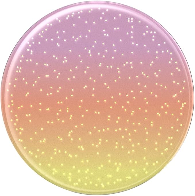 PopSockets Adhesive Phone Grip, Holder- Aura Sunrise | Secure Comfortable Hold, Anti-Drop, Kickstand, Purple, Aura, Rainbow, Colorful