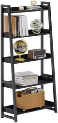 IRONCK Ladder Shelf 5-Tier 74.8in Tall, Industrial Bookcase and Bookshelf