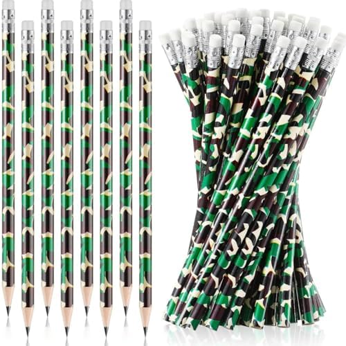 150 Camouflage Pencils with Erasers, Bulk School and Party Supplies