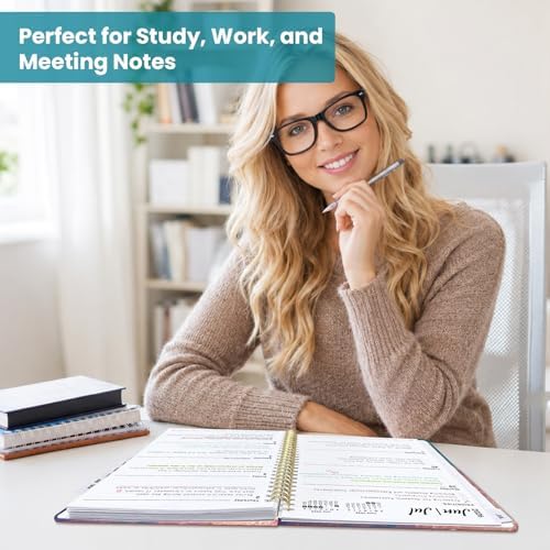 Large Planner 2026-2027, A4 (8.5" x 11") Hardcover Weekly & Monthly Planner July 2026 - June 2027 with Monthly Tabs, Academic Planner for School, Work and Office, Galaxy Flow