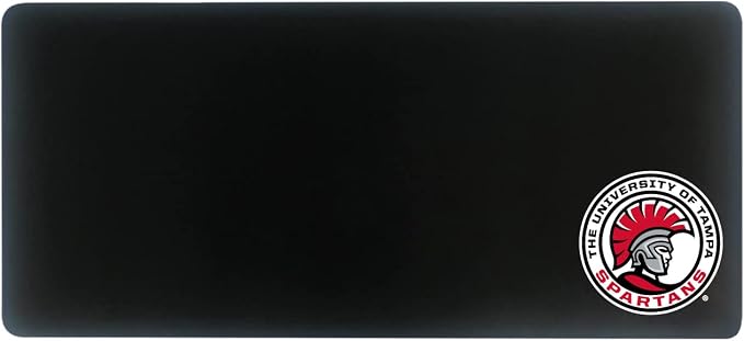 University of Tampa Classic Cloth Desk Mat, Durable Office Supplies, Non-Slip Base, Responsive Desk Pad with Smooth Cloth Surface, Black