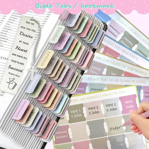 SHINYHARBOR 47PCs Bible Journaling Kit for Women Teen Girl