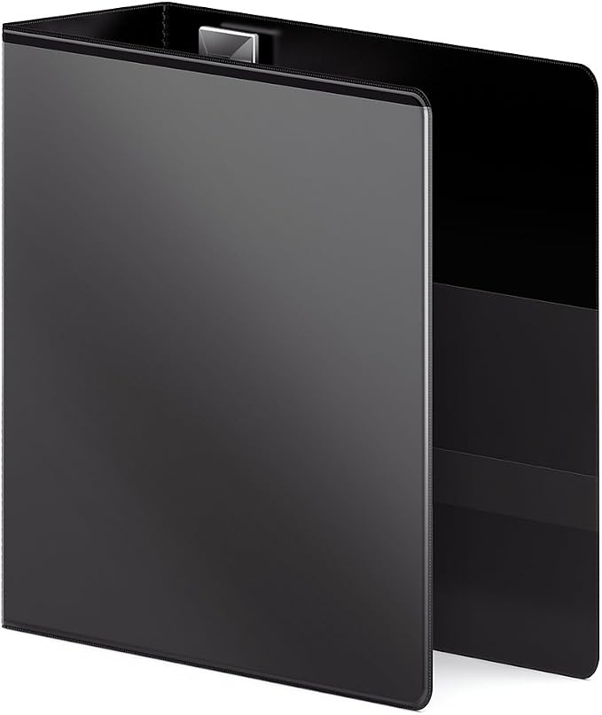 Wilson Jones 3 Ring Binder 4 Inch, Ultra Duty D-Ring View Binder with Extra Durable Hinge, Customizable, Black (W86641)
