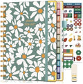 Academic Planner 2026-2027, Hardcover Weekly and Monthly Calendar Planner from July 2026 - June 2027, 6.1" x 8.2" A5 Daily Agenda with Tabs, College School Organizer for Student Teacher, Field of Daisies