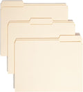 Smead File Folders Letter Size,Reinforced 1/3-Cut Tab,Assorted Positions,Letter Size,Manila Folders 8.5 x 11,100 per Box (10334),(Pack of 5)