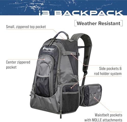 FROGG TOGGS Fishing Sling Pack, Easy Hands-free Fishing Tackle Storage Bag With Water Bottle Pocket