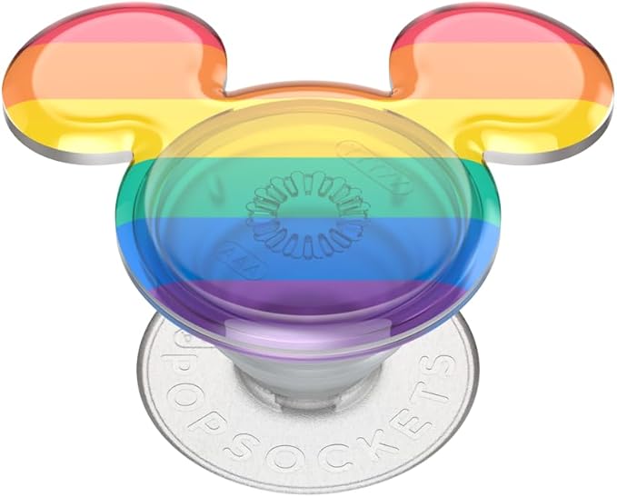 PopSockets Adhesive Phone Grip, Holder, Phone Stand, Disney - Rainbow Mickey