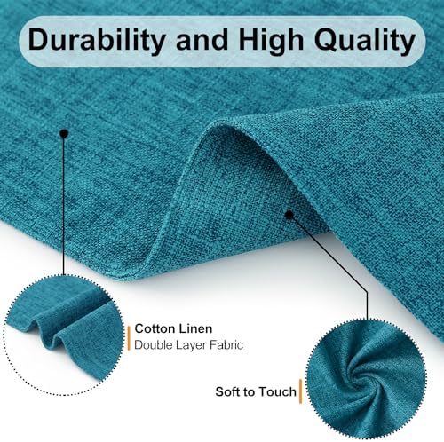 Homaxy Cloths Placemats for Dining Table Set of 4, 13" x 19", Teal