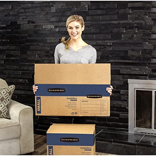Bankers Box 10-Pack Small Prime HD Moving Boxes with Reinforced Handles