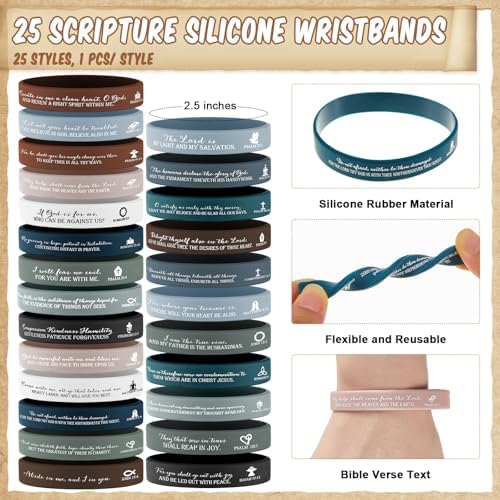 Feifeiya 25 Sets Christian Gifts for Grandparents Day Bible Verse Pen Kit