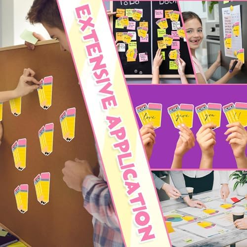 48 Pads 1440 Sheets Teacher Sticky Notes Pencil Note Pads Appreciation Gifts Self Adhesive Memo Pad Cute Gifts