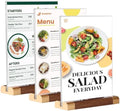 Acrylic Sign Holder 8.5 x 11, 3 Pack Double-Side Vertical Display Stand