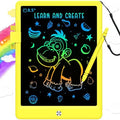 BUKEBU LCD Writing Tablet,8.5 inch Colorful Doodle Board for Kids (Yellow)