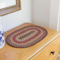 Homespice Cider Barn Jute Braided Table Mats, Oval 10x15 Set of 4